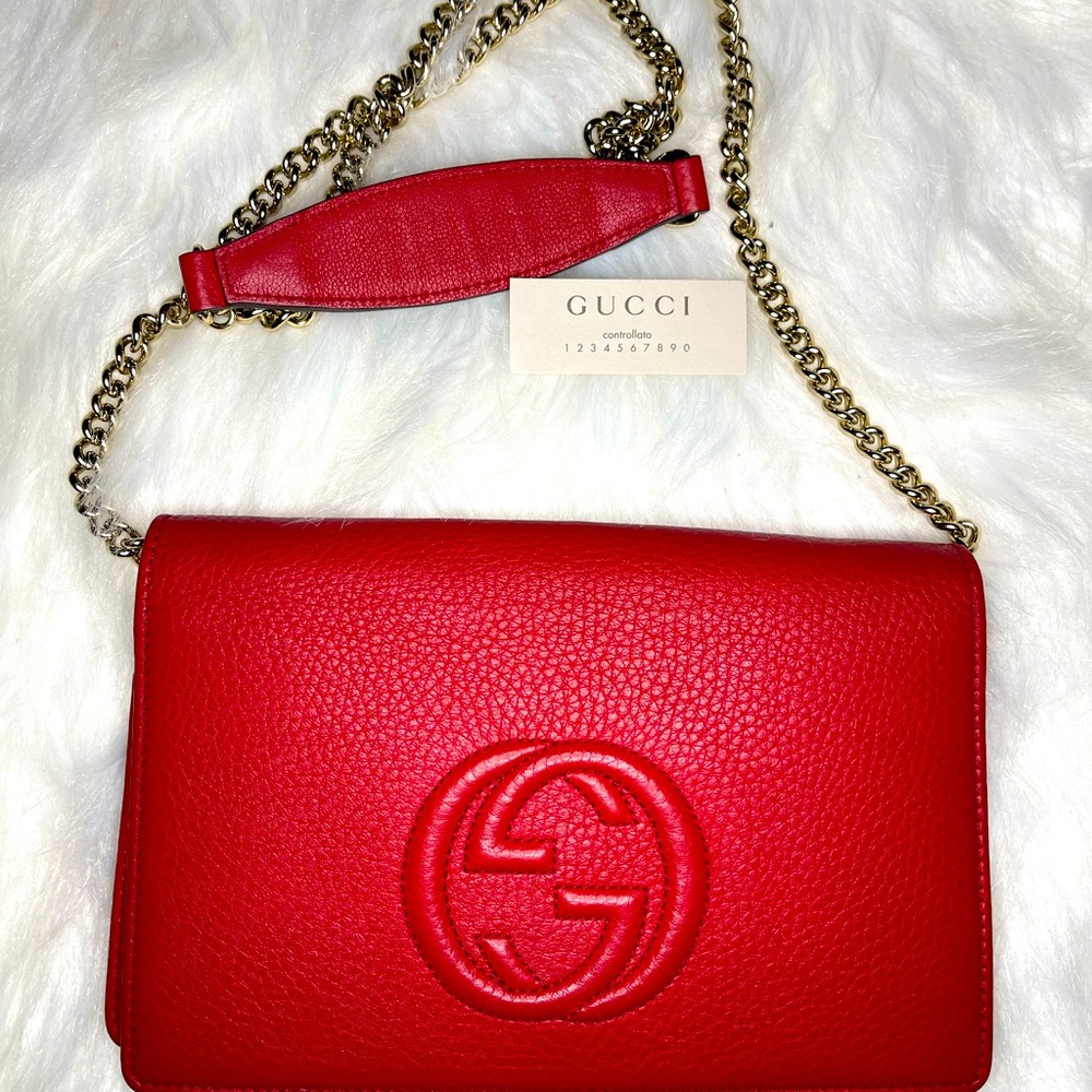 Red Gucci Sling Purse